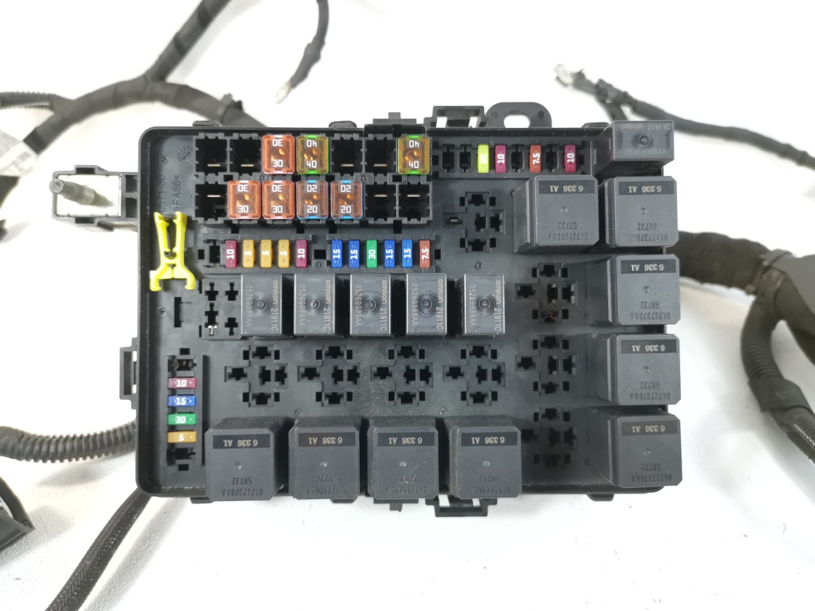 Maserati Ghibli 2017 RWD M156B 3.0 L Engine Bay Wiring Harness & Fuse Box OEM