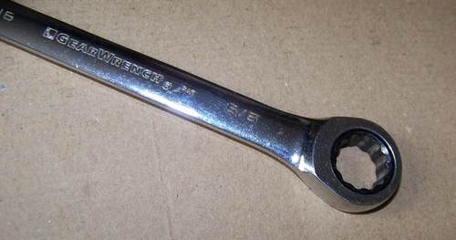 GearWrench 8" 12 punti SAE doppia chiave a cricchetto - 9/16" e 5/8" - Foto 3 di 4