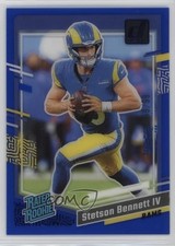 2023 Panini Clearly Donruss Rated Rookie Blue 69/99 Stetson Bennett IV #83 16wc