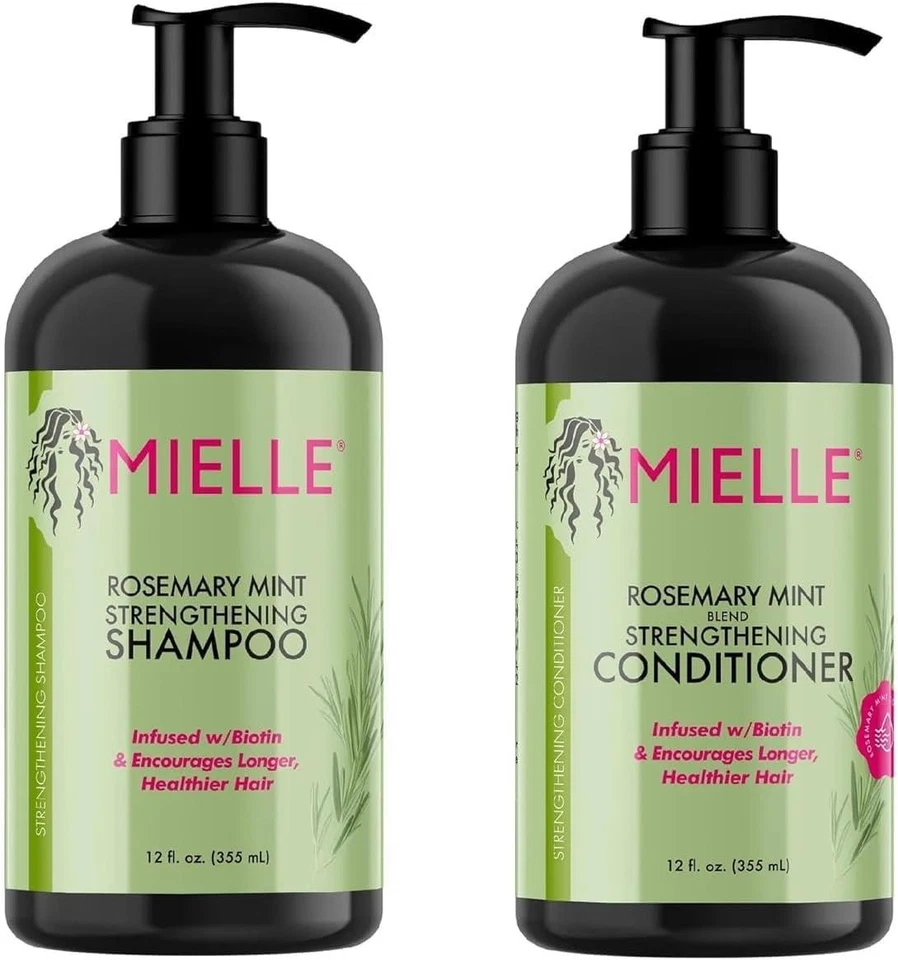 MIELLE ORGANICS Mielle Rosemary Mint Shampoo & New Conditioner Styling Bundle (Set of 2)