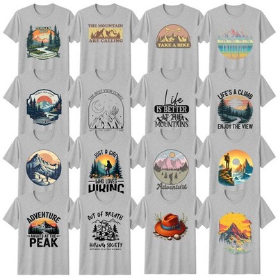 Boho Hiking T-Shirt Mountain Adventure Outdoor Lover Gift