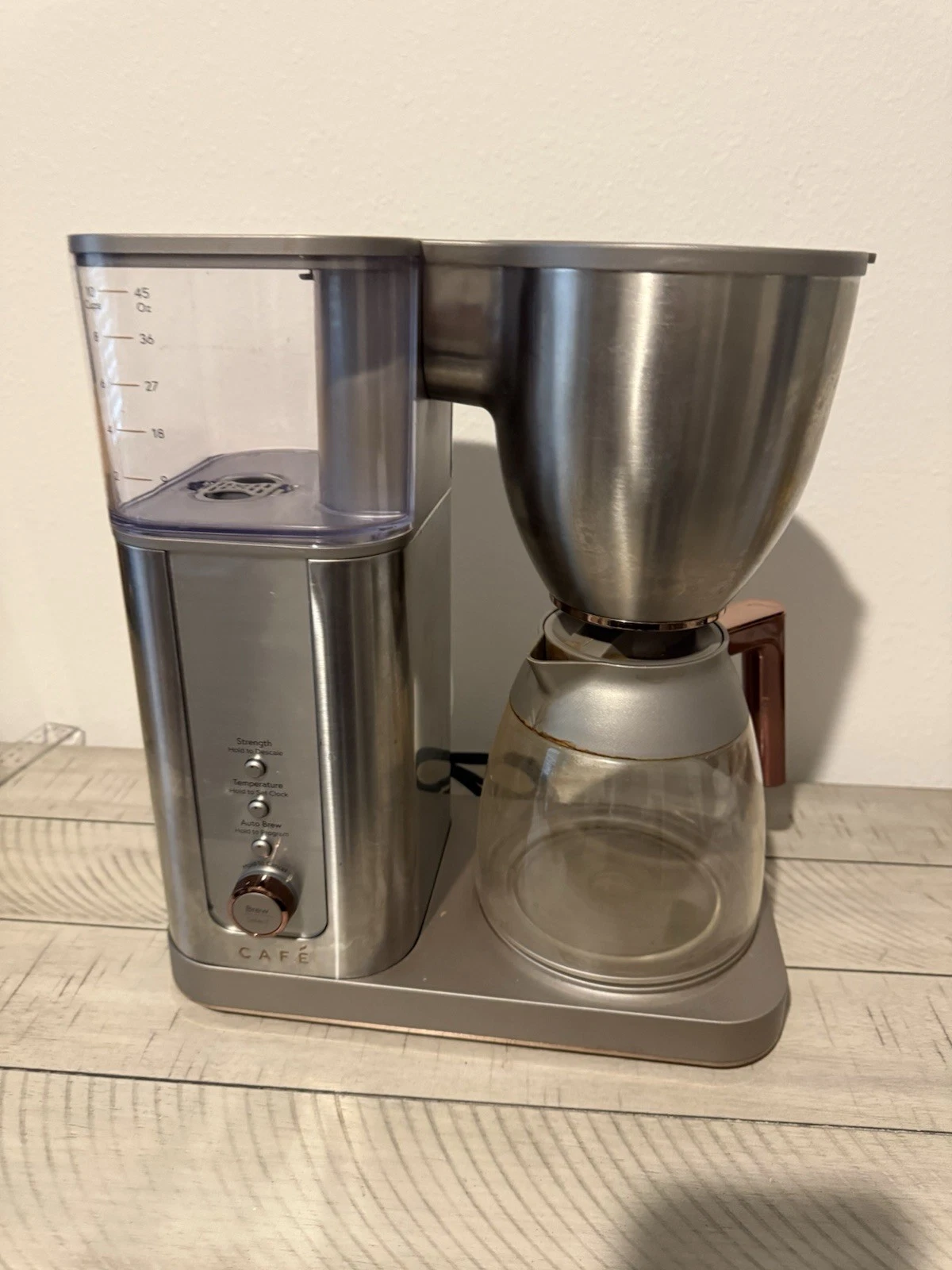 CAFE Specialty Drip Coffee Maker with Glass Carafe Stainless Steel