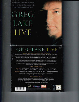GREG LAKE - LIVE (2CD+DVD 2025)  NEW *29 TRACKS*
