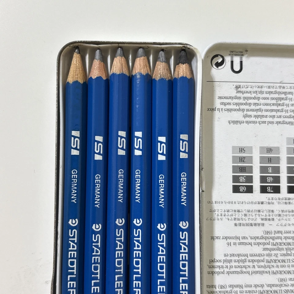 Lápiz de dibujo Staedtler Mars lumógrafo escritura (caja de 6) Foto 4 de 4