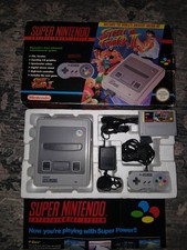 Boxed Super Nintendo SNES street fighter edition Console great condition !!