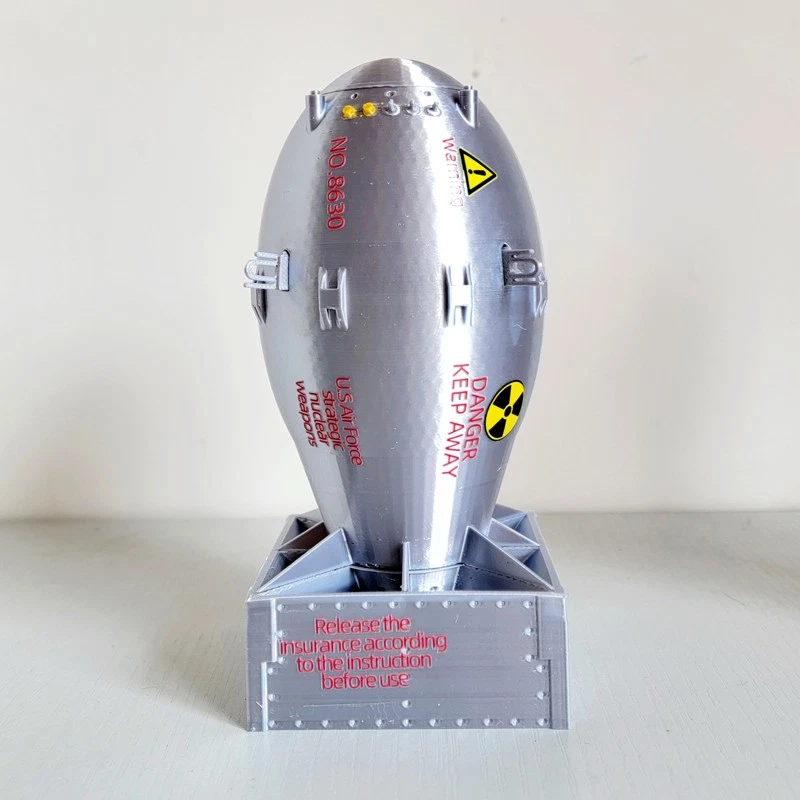3D Printed 16cm 1:20 Military Model WWII USA "Fat Man" Atomic Bomb Collection - Image 3 of 4