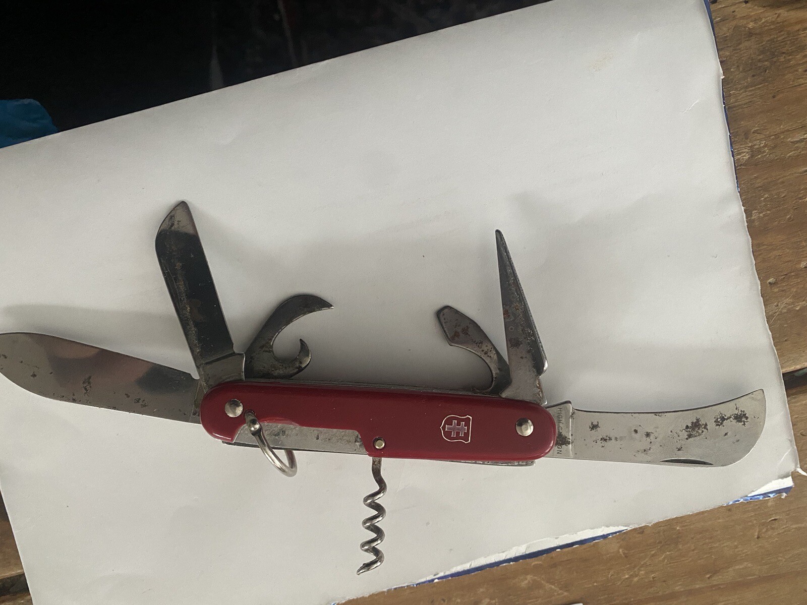 Swiss Army Knife-7 Blade Pocket Knife-estate Item-Mountain Guide Knife