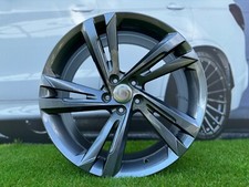 4 x 19 Inch 5x112 Valencia Style Grey Wheels: Fits for Volkswagen Golf Jetta