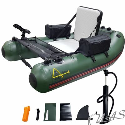 DELTA FISHING Belly Boat Green Bandit 1,60m TOP Ausstattung & 0,7mm PVC Kva