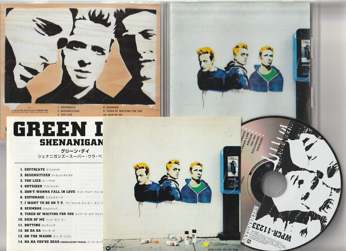 Green Day Shenanigans Album Cover