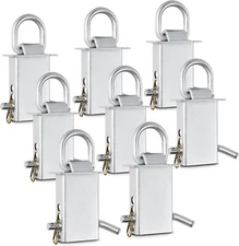 Stake Pocket D Ring Heavy Duty Adjustable Trailer Stake Pocket Zinc Coated8 Pack