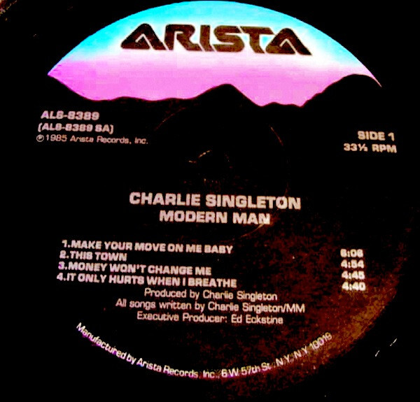 Charlie Singleton Modern Man LP, Album 1985 Funk, Synth-pop (VG+
