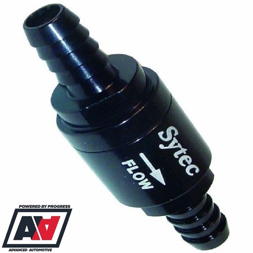 Sytec Motorsport One Way Check Fuel Valve Non Return 8mm Push On Hose