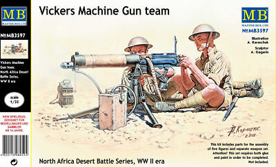MW22 MASTERBOX 3597 VICKERS MACHINE GUN TEAM 1/35  FIGURE