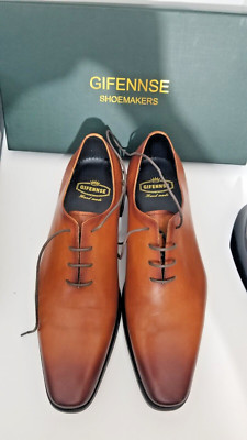 Купить gifennse mens brown leather handmade lace up oxford  display picture 1