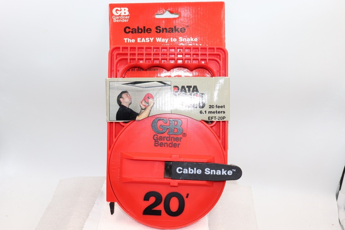 GB Gardner Bender 20 Foot FT Cable Snake Fish Tape Eft-20p for