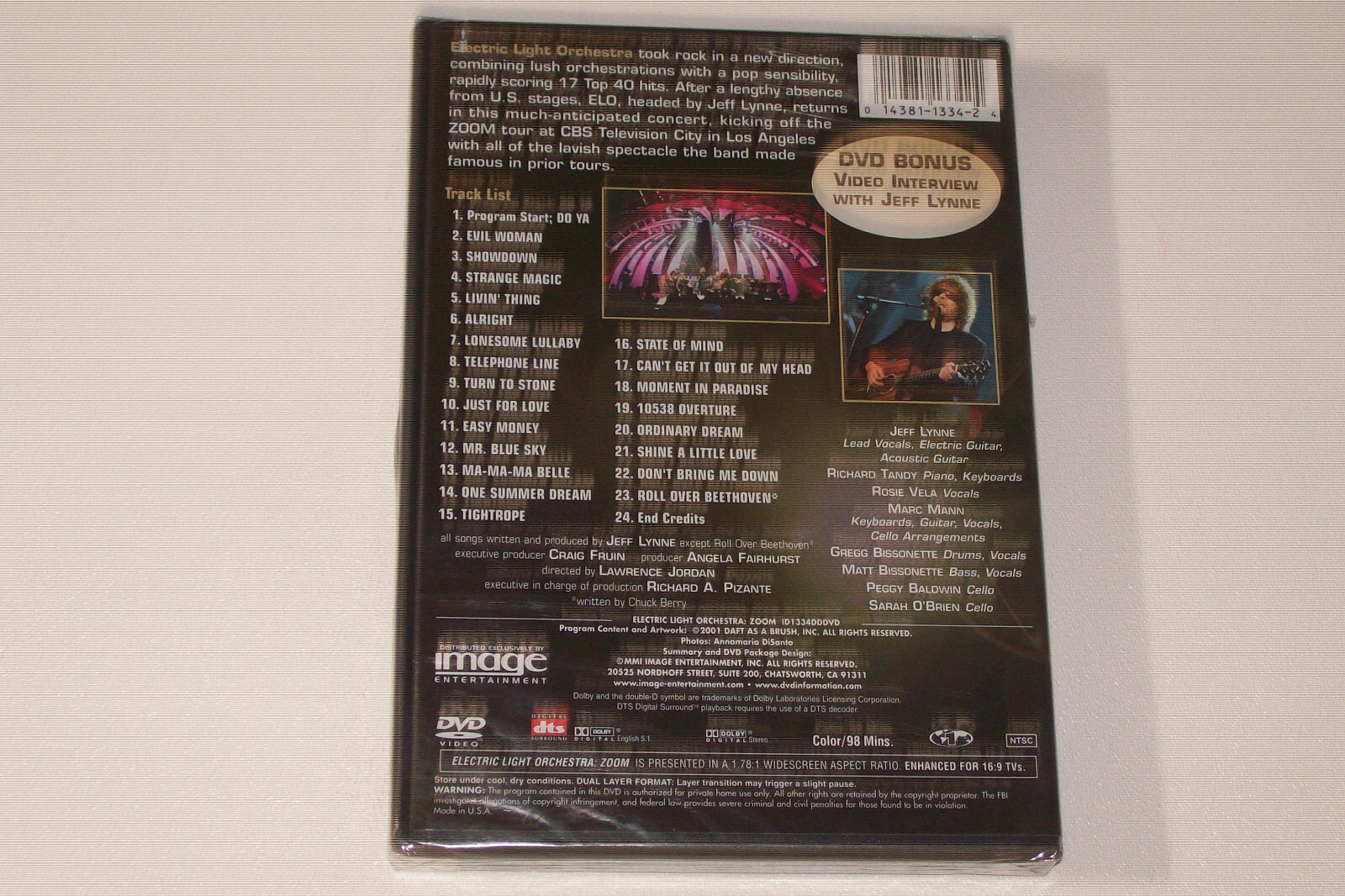 Electric Light Orchestra Zoom Tour Live (DVD, 2001 Image) Brand New eBay
