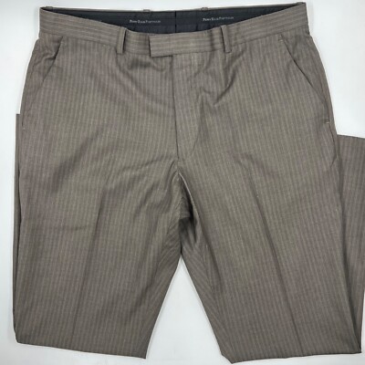 Perry Ellis Mens Dress Pants Size 36/29 Brown Modern Fit Straight Leg