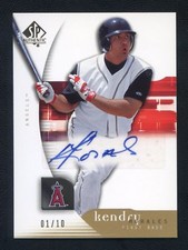 2005 SP Authentic “Gold” Autograph Kendrys Morales RC AU (Kendry) #’d 01/10!!