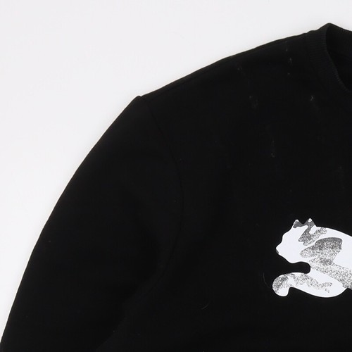 Sudadera Pullover Puma XL Negra Para Hombre - Diseño Gráfico Logo - Imagen 10 de 12