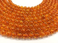 Baltic Amber Round, Baltic Amber Round Smooth 8mm Loose Beads 12"inch Strand