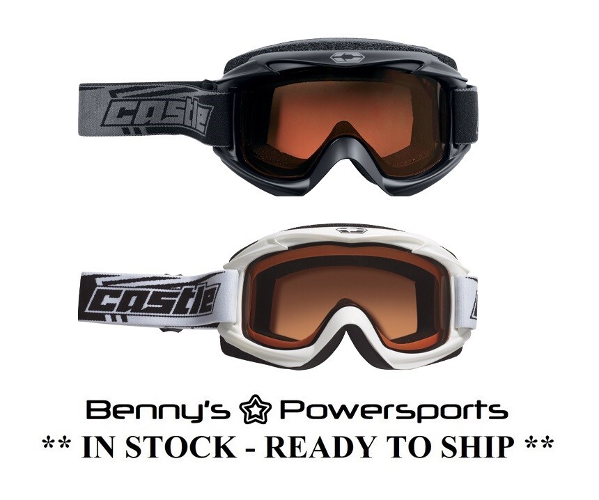 Castle X Snow Launch Goggles Snowmobile Snow Snocross Dual Pane Rose Lens eBay