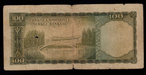 TÜRKEI 100 LIRA L. 1930 ( 1952 ) B18 PICK # 167 FEIN. - Bild 2 von 2