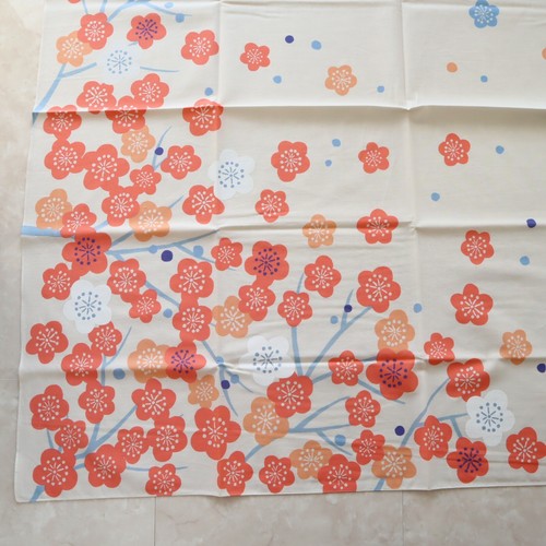 Furoshiki Wickeltuch japanische Aprikose rosa blau Adeline Klam 100 cm Kyoto - Bild 7 von 12