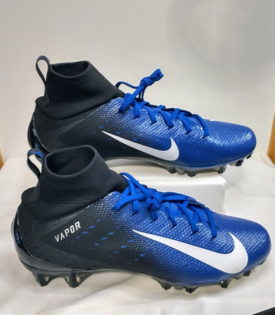 Nike Vapor Untouchable Pro 3 Football Cleats AO3021-009 Blue Black Men\'s Size 15 Nike Vapor Untouchable Pro 3 Football Cleats Blue Black  main image 4