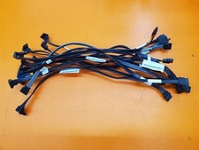                  Lot of 14  13" Black SATA Drive Cables Straight to Right Angle