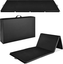 BestChoiceProducts 10ftx4ftx2in Folding Gym Mat 4-Panel Exercise Gymnastics Mats
