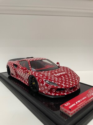 Ferrari F8 NOVITEC N-LARGO (Supreme x LV) [Ivy Virtue] 1/18 scale