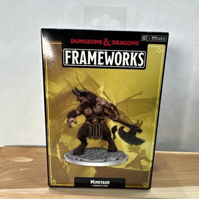 Dungeons & Dragons Frameworks Minotaur Miniature Wizkids New and Sealed