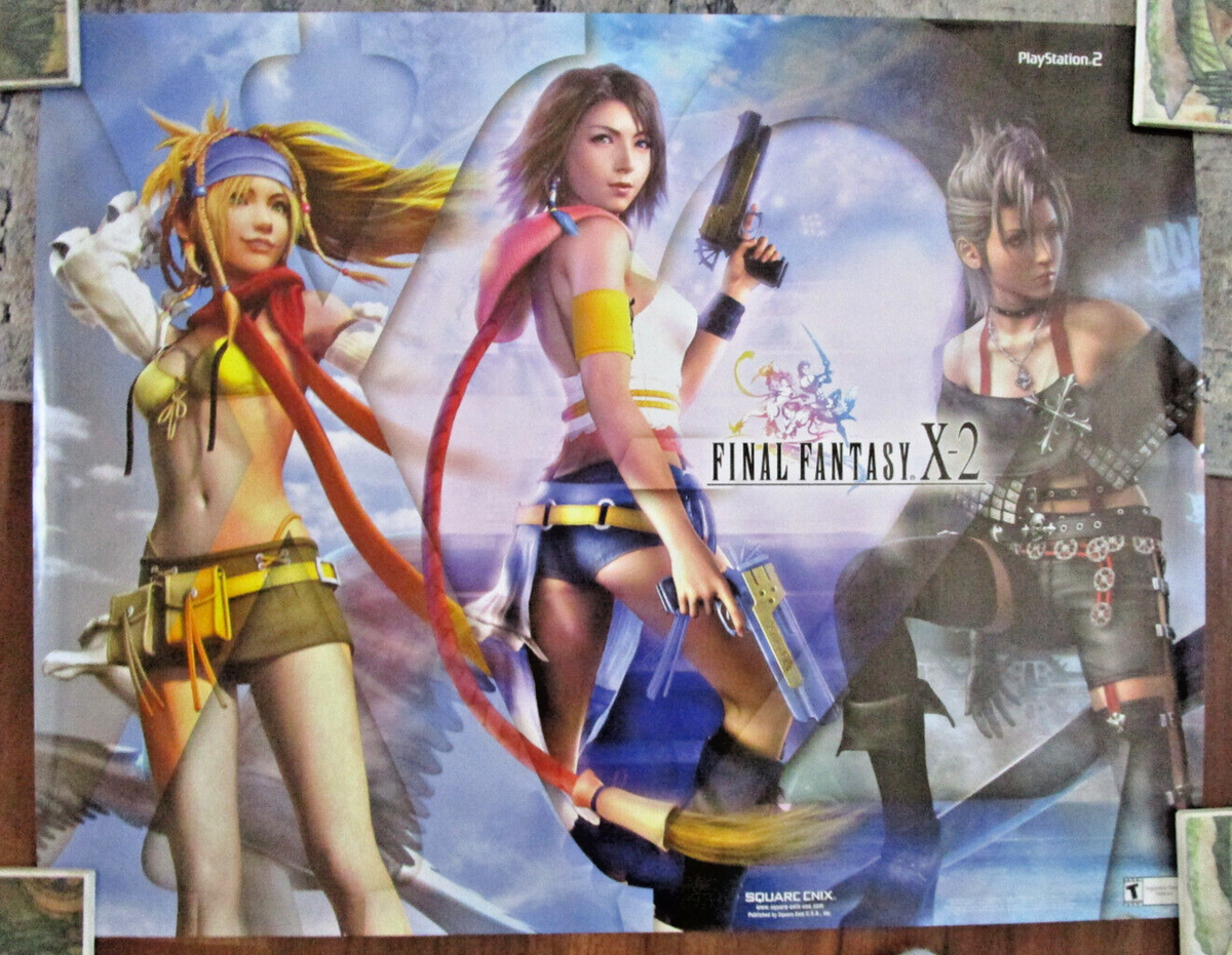 Rare/Vintage 2003 Final Fantasy X2 Promo Poster: 28