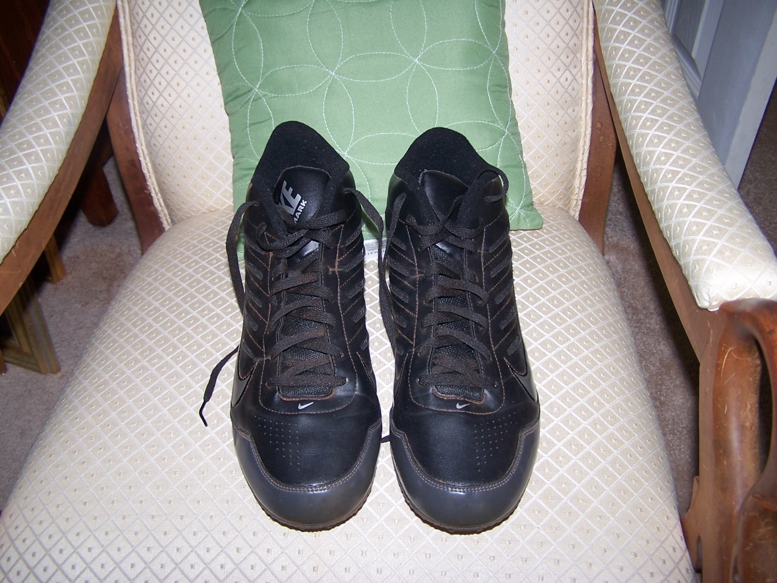 Nike Shoes Landshark Cleats Football Black Silver Mens Size 15 US 49.5 EUR eBay