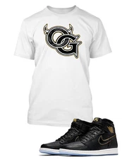 Graphic Sneaker OG Tee Shirt J1 High Men Hip Hop Sport Big Tall Pro Club Shaka