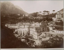 Photo Albuminé Salerno Corpo di Cava Sorrento Italie Italia Vers 1880