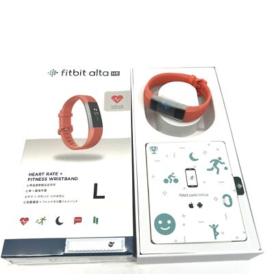NEW Fitbit Alta HR Orange Large & Small Brand Still In Package Free Shipping US