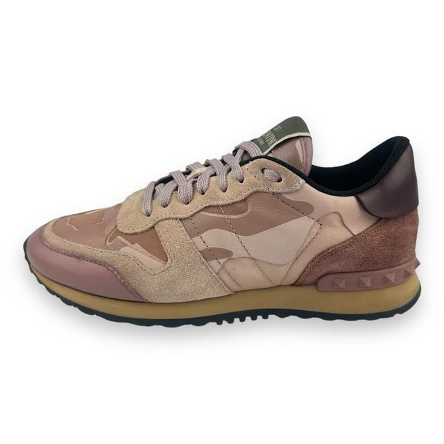 Valentino Garavani Rockrunner CAMO Women's Trainers Pink UK 4 EU 37