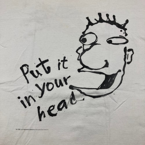 Vintage Mr Pibb Shirt Herren XL weiß Put It In Your Head Soda Pop Promo 90s Tee - Bild 3 von 13