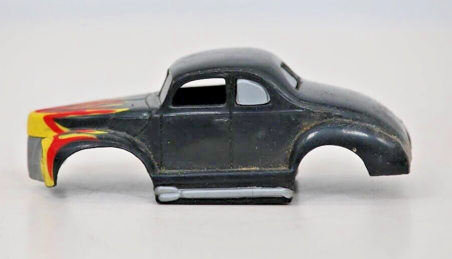 1940 Ford Coupe Black Flames Hot Rod Dragster HO Scale Slot Car Body