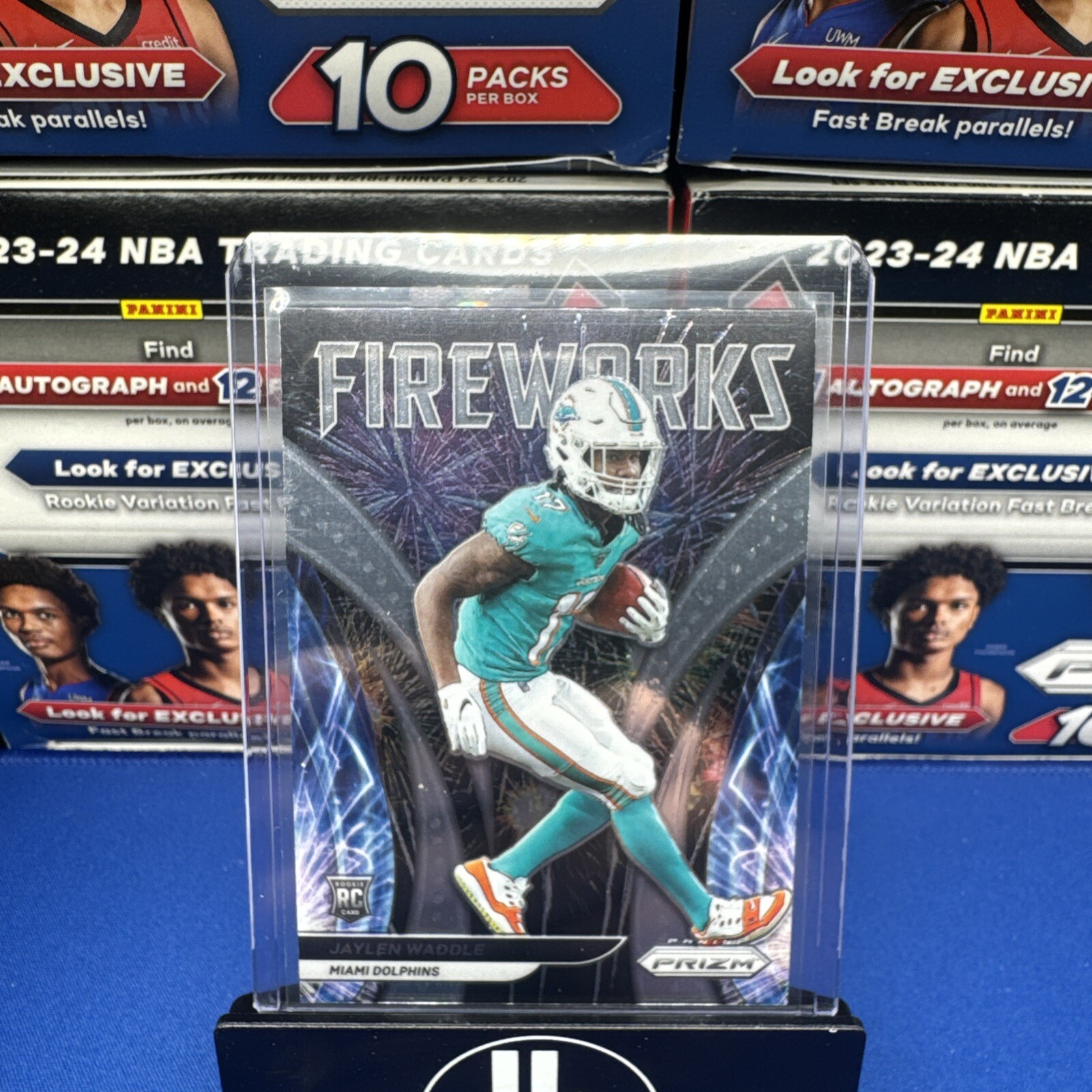 2021 Panini Prizm - Fireworks #F-5 Jaylen Waddle (RC)