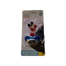 Disney Baby Mickey Mouse Pacifier  Holder New, Sealed