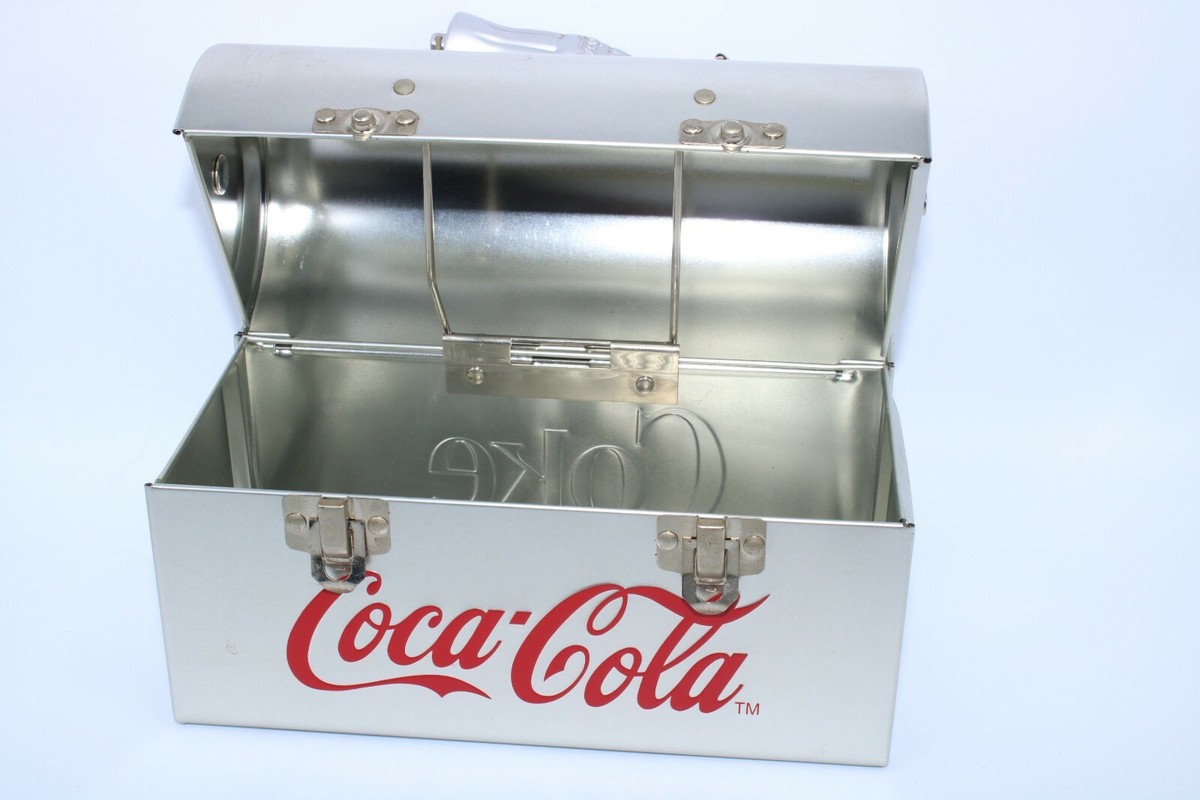 SILVER COCA COLA (COKE) METAL/TIN LUNCH BOX | eBay