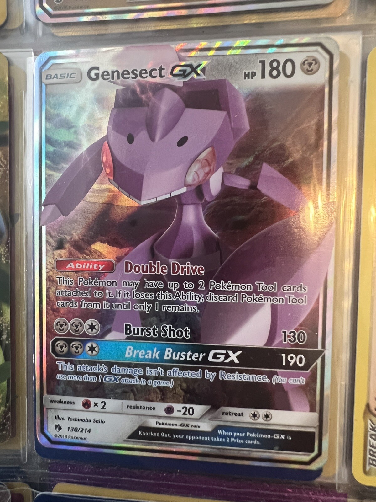 Genesect GX 41/60 Ultra Rare Thunderclap Spark Pokemon TCG Near Mint