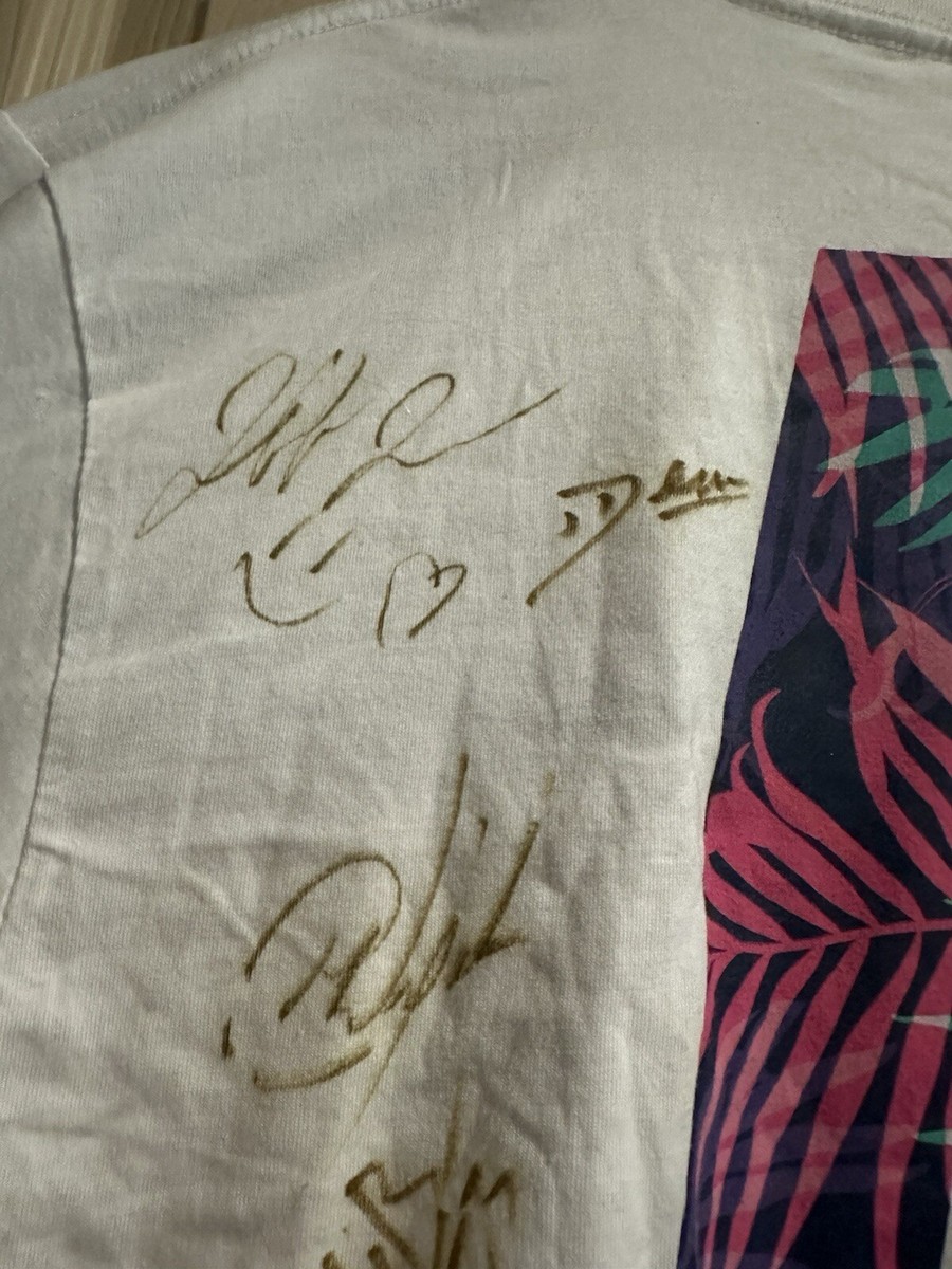 あ SIGNED FORMULA DRIFT SHIRT T-SHIRT WITH 11 DRIVER AUTOGRAPHS MEN'S