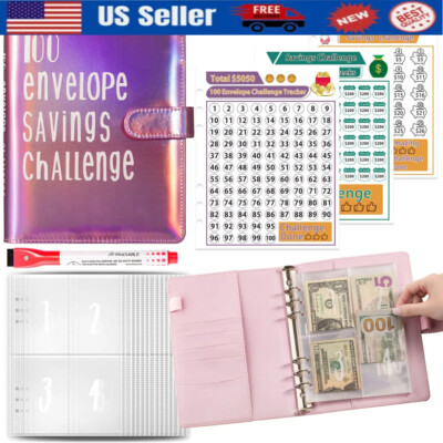 100 Envelope Challenge Binder Easy and Fun Way to Save Budget Binder Planner