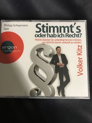 Volker Kitz - Stimmt's oder hab ich Recht? -  6 CD Box Hörbuch Neu in Folie @J04