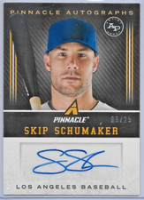 2013 Pinnacle Autographs Artists Proof — Skip Schumaker, L A Dodgers  #06/25