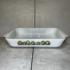 Vintage Fire King 6 x 10 Baking Dish Summerfield 1.5qt Flower Power #432 ✅